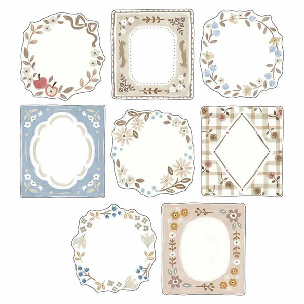 Mind Wave Ricordo Flake Stickers - Botanical Brown Frames 81810 | papermindstationery.com