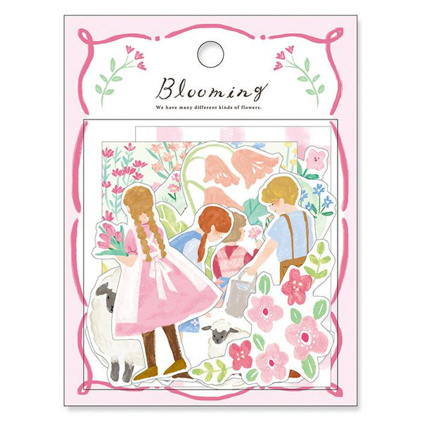 Mind Wave Flake Stickers - Blooming Pink Sheep 81832 and different kinds of flowers stickers