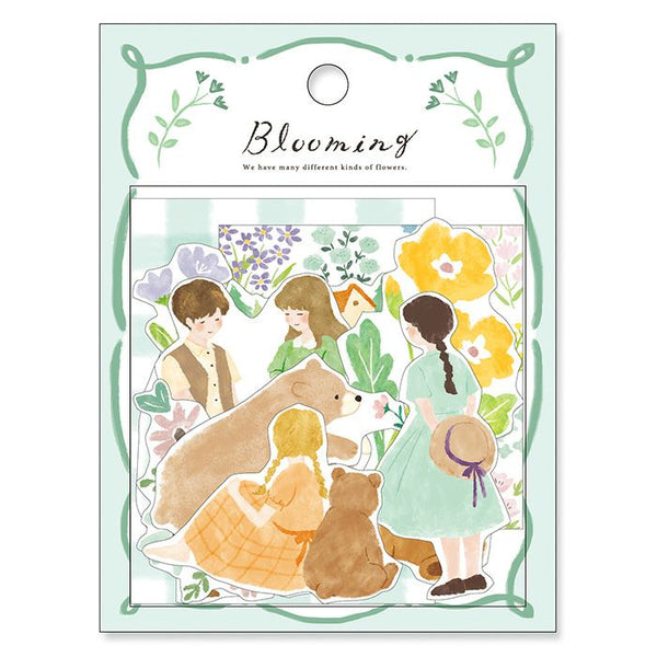 Mind Wave Flake Stickers - Blooming Mint Bear 81833