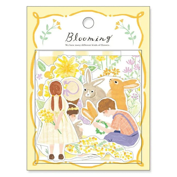Mind Wave Flake Stickers - Blooming Yellow Rabbit 81834 | papermindstationery.com
