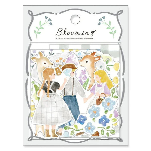 Mind Wave Flake Stickers - Blooming Grey Deer 81835 | papermindstationery.com
