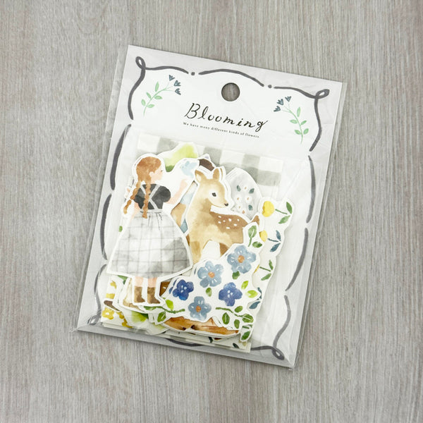 Mind Wave Flake Stickers - Blooming Grey Deer 81835