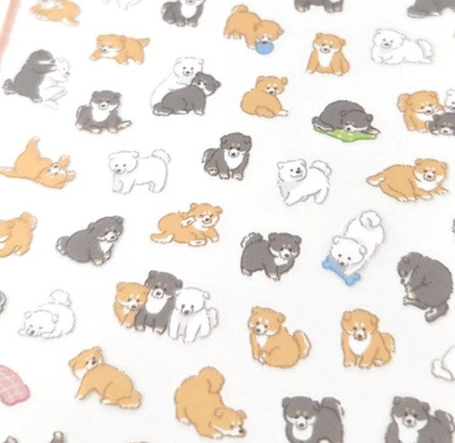 Mind Wave Puchi Fuwa Sticker 81873 Shibainu (Pack of 10) | papermindstationery.com