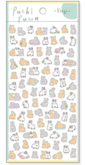 Mind Wave Puchi Fuwa Sticker 81875 Usagi (Pack of 10) | papermindstationery.com