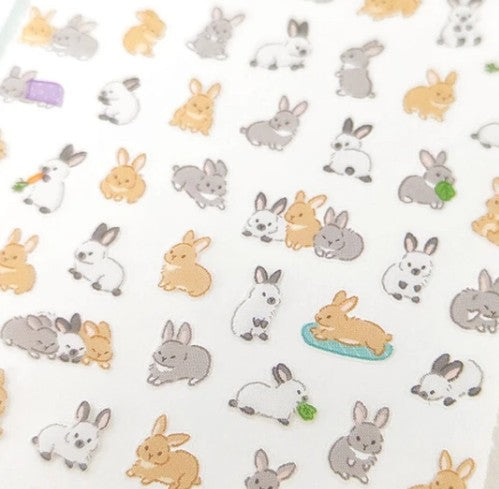Mind Wave Puchi Fuwa Sticker 81875 Usagi (Pack of 10) | papermindstationery.com