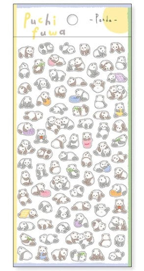 Mind Wave Puchi Fuwa Sticker 81877 Panda (Pack of 10) | papermindstationery.com
