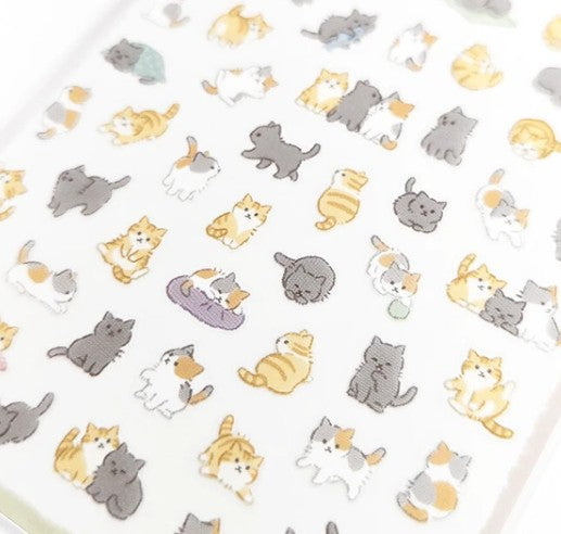Mind Wave Puchi Fuwa Sticker 81878 Neko (Pack of 10) | papermindstationery.com