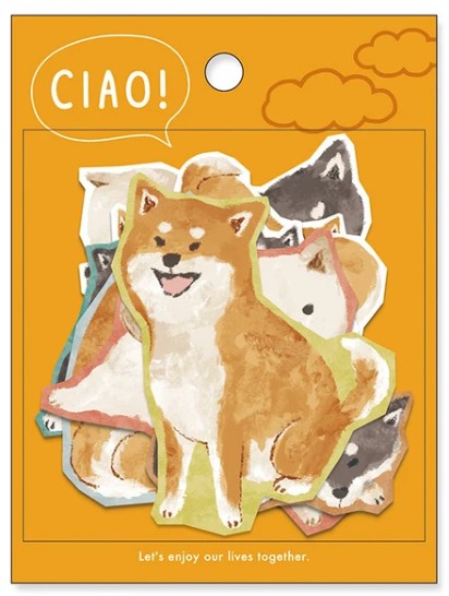 Mind Wave Ciao Sticker 81962 Shiba Inu (Pack of 10) | papermindstationery.com