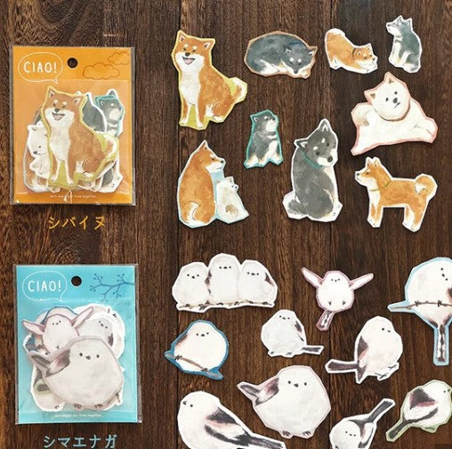 Mind Wave Ciao Sticker 81962 Shiba Inu (Pack of 10) | papermindstationery.com