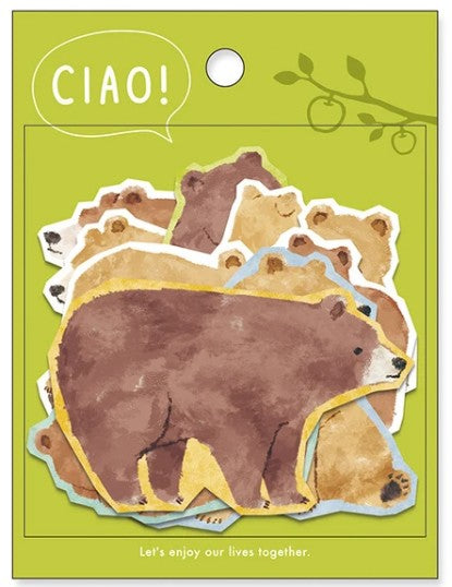 Mind Wave Ciao Sticker 81965 Bear (Pack of 10) | papermindstationery.com