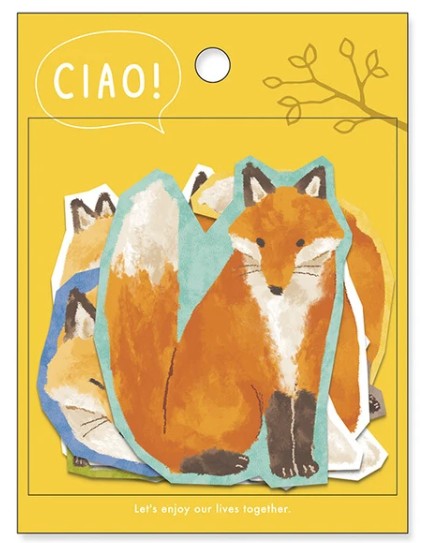 Mind Wave Ciao Sticker 81967 Fox (Pack of 10) | papermindstationery.com