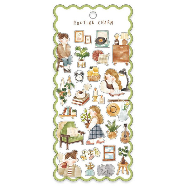 Mind Wave Sticker Sheet - Routine Charm Interior Home
