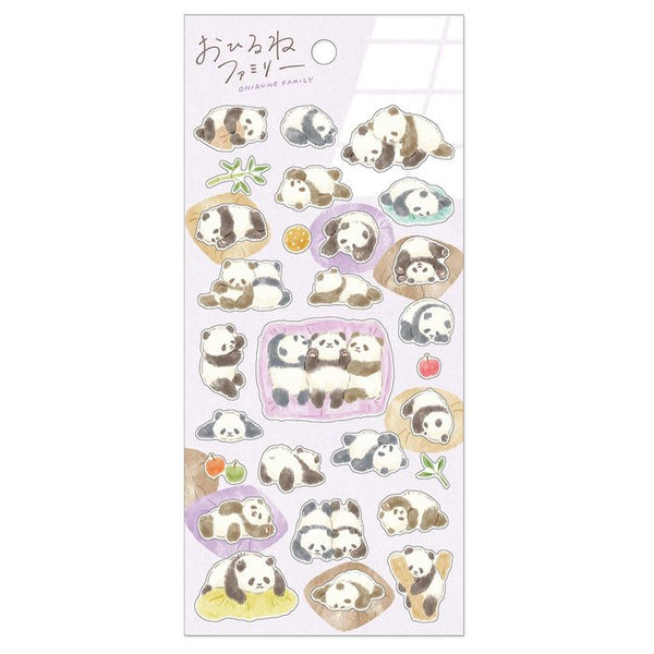 Mind Wave Sticker Sheet Set of 3 - Napping Kitten, Shiba & Panda