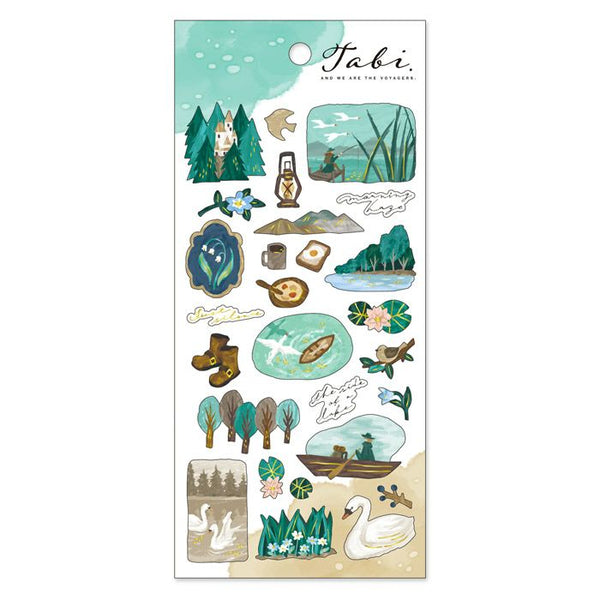Mind Wave Sticker Sheet - Lake Country Blue Green 82328