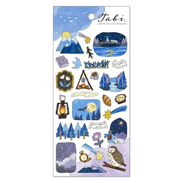 Mind Wave Sticker Sheet - Night Land Blue 82330
