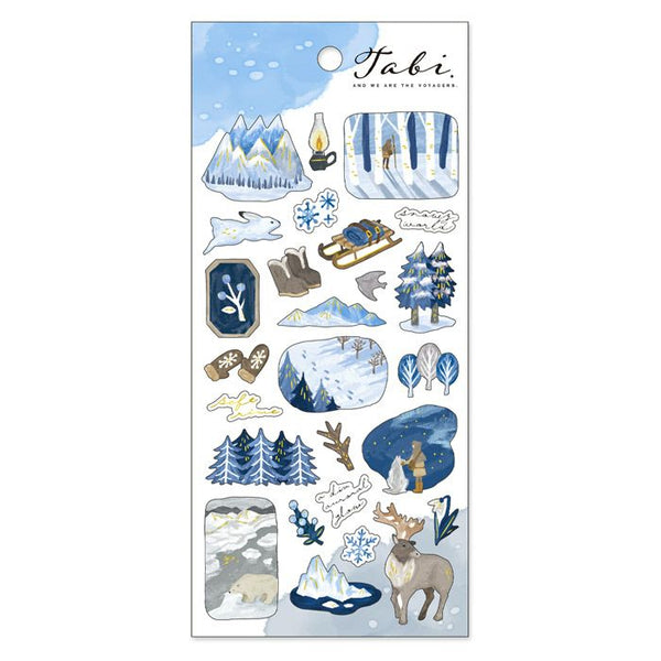 Mind Wave Sticker Sheet - Winter Frozen Land White 82332