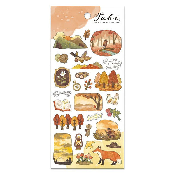 Mind Wave Sticker Sheet Set of 3 - Nature Countryside Green, White & Brown