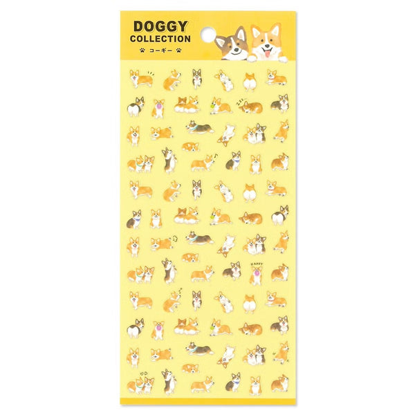 Mind Wave Sticker Sheet Doggy Collection Corgi (Pack of 10)