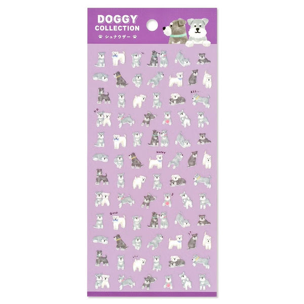 Mind Wave Sticker Sheet Doggy Collection Schnauzer (Pack of 10)