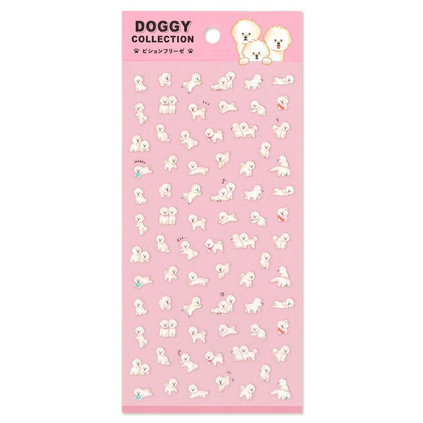 Mind Wave Sticker Sheet Doggy Collection Bichon Frise (Pack of 10)