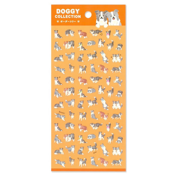 Mind Wave Sticker Sheet Doggy Collection Border Collie (Pack of 10)