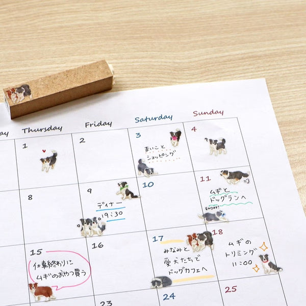 Mind Wave Sticker Sheet Doggy Collection Border Collie (Pack of 10) | papermindstationery.com