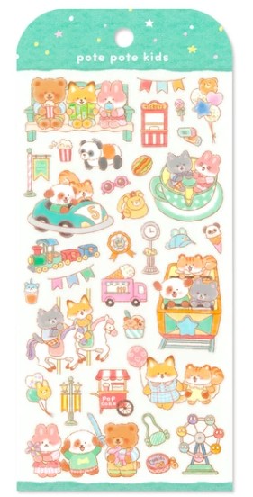 Mind Wave Potepote Kids Stickers Set of 3 - School Fun Adventures