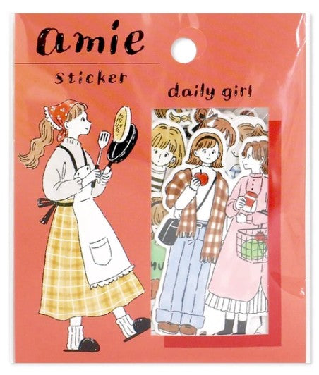 Mind Wave Amie Stickers - Daily Girl (Pack of 10) | papermindstationery.com