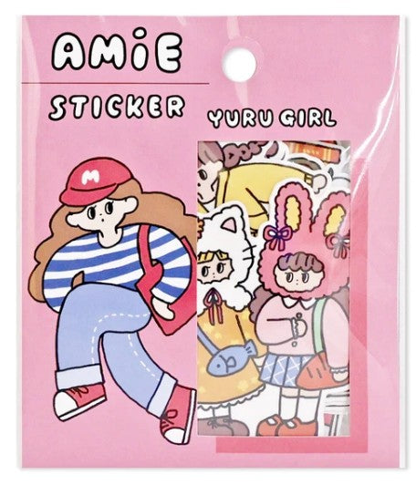 Mind Wave Amie Stickers - Yuru Girl (Pack of 10) | papermindstationery.com