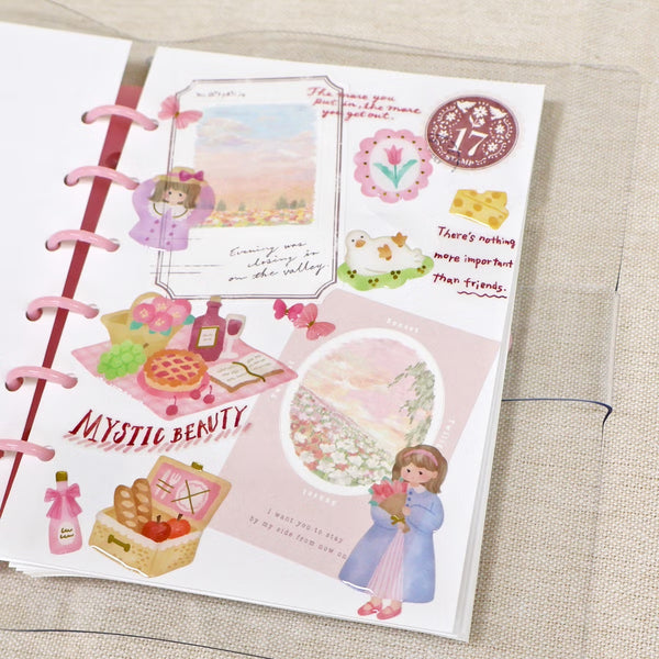 Mind Wave Sticker Sheet Set of 3 - Mon Atelier Girl Midnight, Nature & Flower | papermindstationery.com
