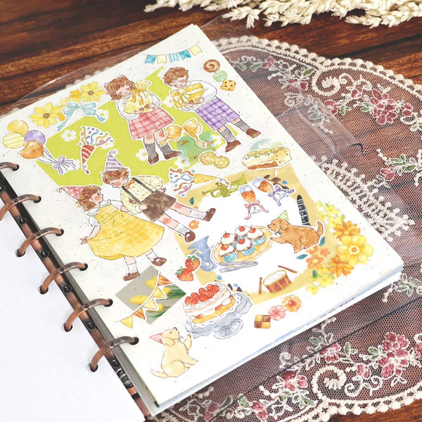 Mind Wave Sticker Sheet Set of 3 - Cheery Cherry Birthday, Dress Up & Room | papermindstationery.com