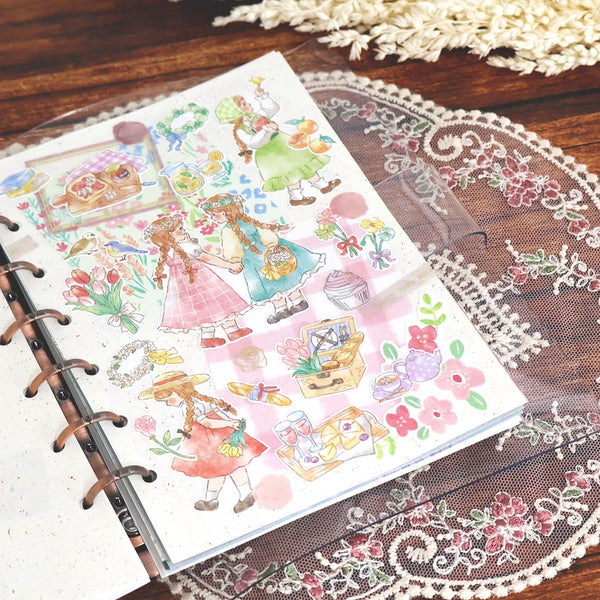 Mind Wave Sticker Sheet Set of 3 - Cheery Cherry Flower, Outing & Goodnight | papermindstationery.com