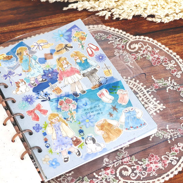Mind Wave Sticker Sheet Set of 3 - Cheery Cherry Flower, Outing & Goodnight | papermindstationery.com