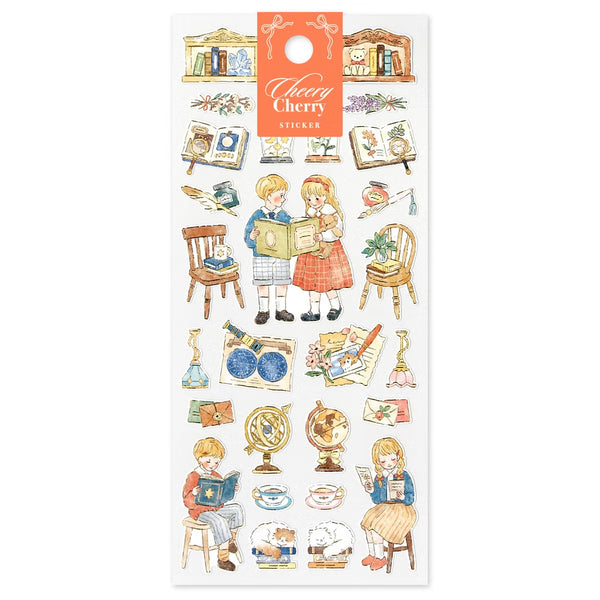 Mind Wave Sticker Sheet Set of 3 - Cheery Cherry Birthday, Dress Up & Room