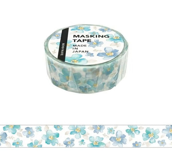 Mind Wave Masking Tape 95313 Flower Watercolor 1 (Pack of 6) | papermindstationery.com