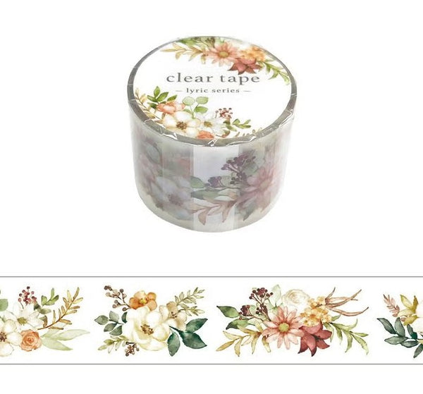 Mind Wave Clear Tape 30mm 95369 Lyric Flower 1 (Pack of 6) | papermindstationery.com
