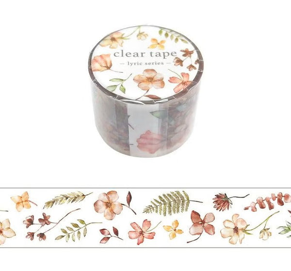 Mind Wave Clear Tape 30mm 95371 Lyric Flower 3 (Pack of 6) | papermindstationery.com