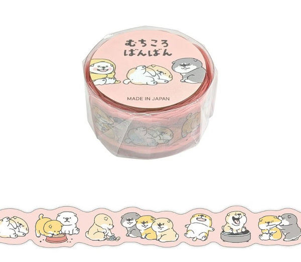 Mind Wave Die Cut Masking Tape Die Cut Shibamban Casual Whip (Pack of 6) | papermindstationery.com