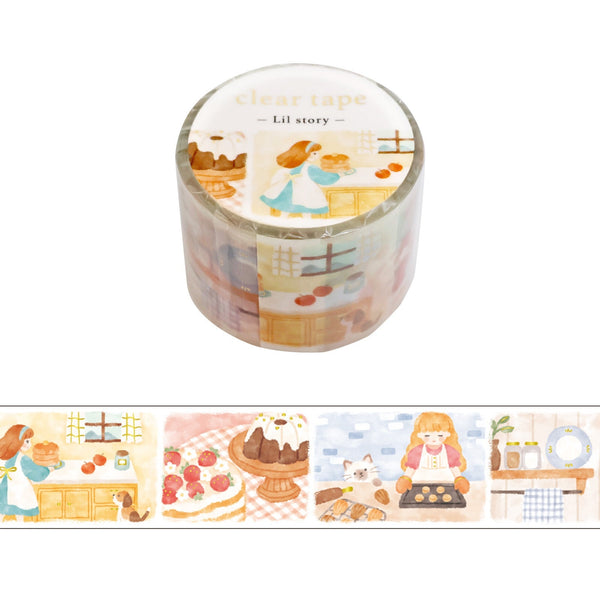 Mind Wave 30mm Clear Tape Set of 2 - Lil Story Baking & Baking Scene