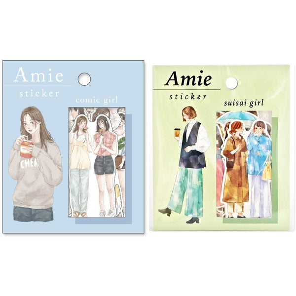 Mind Wave Flake Stickers Set of 2 - Comic Girls & Watercolor Girls