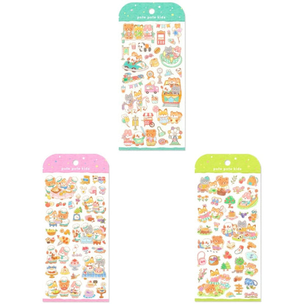Mind Wave Potepote Kids Stickers Set of 3 - School Fun Adventures