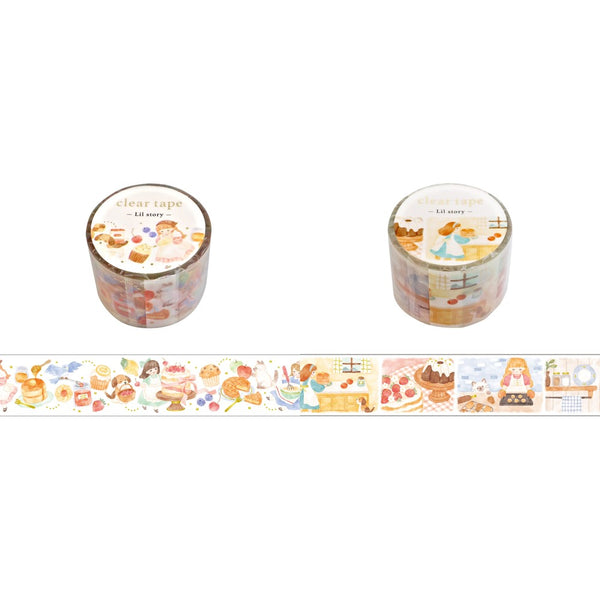 Mind Wave 30mm Clear Tape Set of 2 - Lil Story Baking & Baking Scene