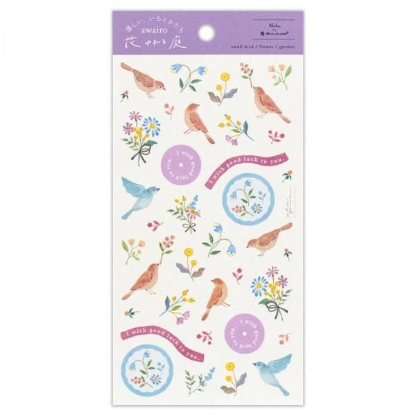 NB Sticker Large Awairo - Swaying Flowers (1264101) (Pack of 10) | papermindstationery.com