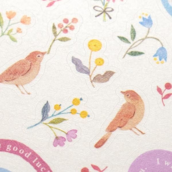 NB Sticker Large Awairo - Swaying Flowers (1264101) (Pack of 10) | papermindstationery.com