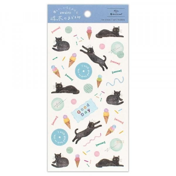 NB Sticker Large Awairo - Drowsing (1264102) (Pack of 10) | papermindstationery.com