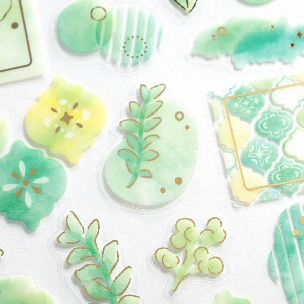 NB Clear Sticker Large Palette - Leaf (1274102) (Pack of 10) | papermindstationery.com