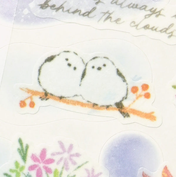 NB Co. Sticker Sheet - Deco Time Duo Long-tailed Tit Bird 1294101
