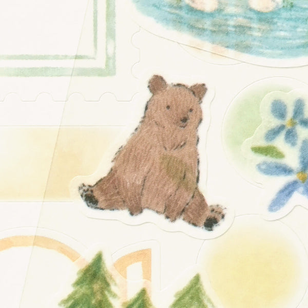 NB Co. Sticker Sheet - Deco Time Duo Forest Animals 1294104