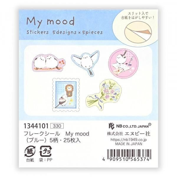NB Flake Sticker My Mood - Blue (1344101) (Pack of 5) | papermindstationery.com