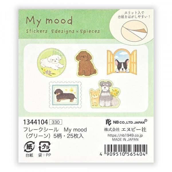 NB Flake Sticker My Mood - Green (1344104) (Pack of 5) | papermindstationery.com